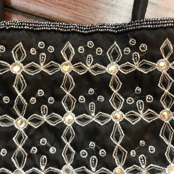 Small black decorative clutch - Picture 3 of 7